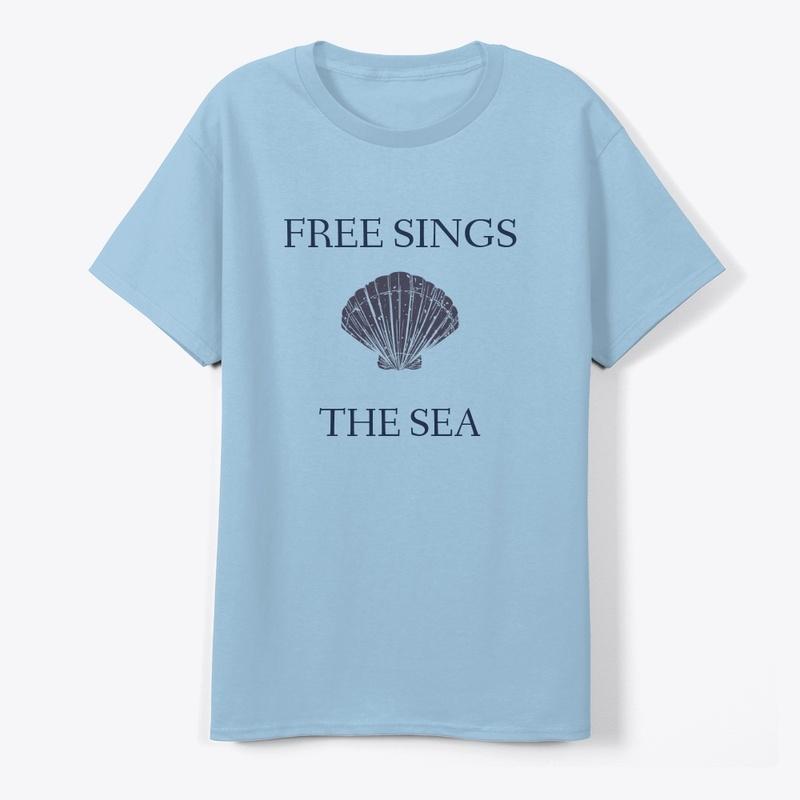 Free Sings the Sea Classic Tee: Seashell