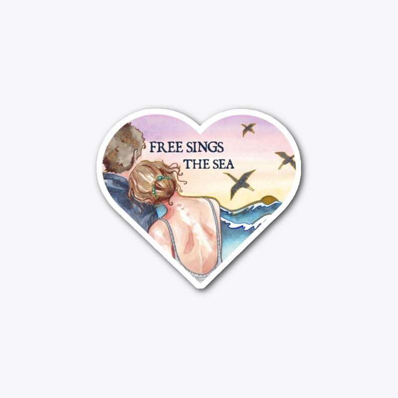 Free Sings the Sea Sticker